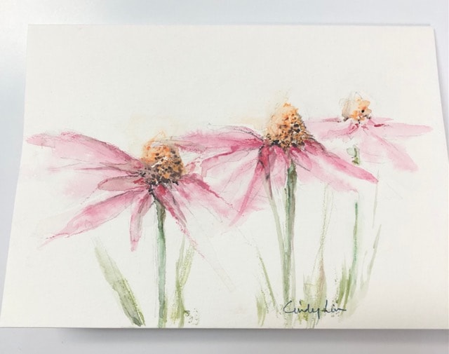 Original Water Colours Greeting Card